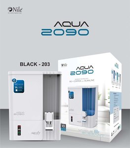 NEW <b>MIRROR</b> BLACK-601 Aqua 2090 RO Water Purifier 10L Tank 12-15L/hr Wall/Counter Mount LED Food Grade ABS <b>Plastic</b> - Product Image 2
