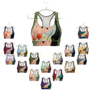 High <b>Support</b> Workout Activewear Seamless Spandex Polyester Sports Bra Customized Fitness Yoga Gym <b>Crop</b> <b>Top</b> Breathable Sports Bra - Product Image 1