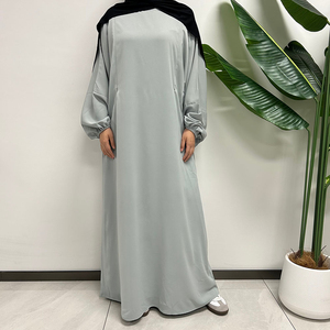 Vestido Abaya Cerrado Modest Nida 2024, Nuevo Modelo, Suave y de Primera Calidad, Vestido Musulmán Elegante para Mujer, Ropa Islámica de Dubái - Product Image 6