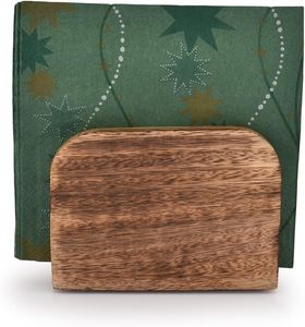 Modern Handcrafted Eco-friendly Wooden <b>Tissue</b> Box Brown Finish Napkin <b>Paper</b> Holder Rack Home Dining Table Restaurant Hotel - Product Image 5