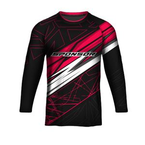 Chemise de moto en polyester spandex à manches longues avec logo personnalisé coupe-vent à séchage rapide et élastique résistant pour l'été et l'hiver - Product Image 4