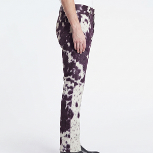 Pantalon Homme Personnalisé en Cuir de Vachette Véritable et Toile, Coupe Droite, Léger, Taille Mi-Haute, Fermeture à Cordon, Respirant et Séchage Rapide - Product Image 3