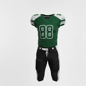 Pantalon de football américain pour hommes, coupe régulière, conçu pour la compétition, l'entraînement et l'utilisation en équipe, manches courtes, respirant - Product Image 1