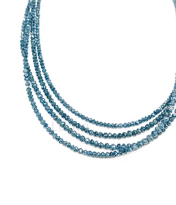 Cuentas Redondas Facetadas de Diamante Azul Natural de 3 mm, Calidad AAA+, Hilo de Piedras Preciosas Genuinas para la Fabricación de Joyas, Suministro al por Mayor - Product Image 5