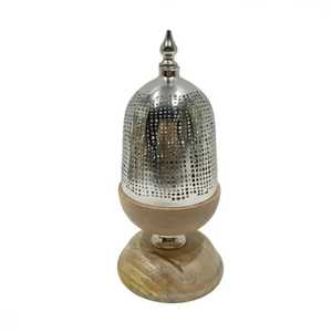 Quemador de Incienso de Metal y Madera de Diseño Único, Quemador de Incienso Clásico Bakhoor, Quemador de Incienso de Moda, Uso Regular, Calidad de Exportación - Product Image 5