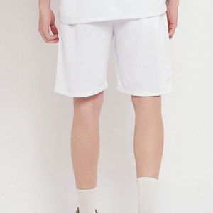 Men's White Printed Shorts With Yellow And Blue Pattern <b>Elastic</b> Waist Casual Style Breathable Polyester Fabric - Product Image 2