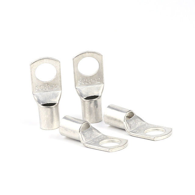 Competitive Price SC 10 16 25 35 50 70 95mm2 Type Electric Power Terminals Connector Tinned Copper Terminal Lug Crimp Cable Lugs