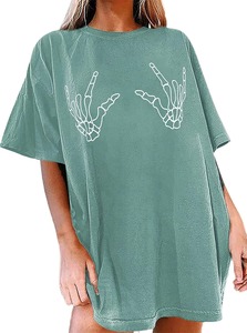 T-shirt décontracté pour femmes, à porter au quotidien, t-shirt à la mode pour femmes, coupe ajustée, chemise en coton de style vintage pour femmes - Product Image 5