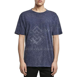 ผู้ผลิตเสื้อยืดผู้ชายแบบฟอกสีจากปากีสถาน โพลีเอสเตอร์/คอตตอน คุณภาพสูง บริการ OEM เสื้อผ้าลำลอง แห้งเร็ว เป็นมิตรกับสิ่งแวดล้อม - Product Image 3