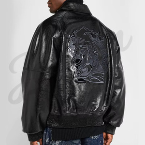 <b>Men</b>’s Genuine Leather <b>Jacket</b> Vintage <b>Biker</b> Motorcycle <b>Jacket</b> Custom Winter Coat for <b>Men</b> Leather <b>Jacket</b> Slim - Product Image 3
