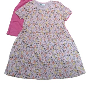 Falda acampanada sencilla de 3 colores, manga larga para niñas, cuello redondo, informal, combina con todo, para primavera y otoño, algodón puro - Product Image 2