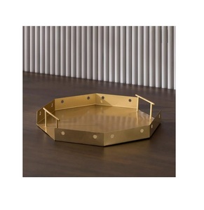 Bandeja de servir de acero inoxidable en color plata y dorado, bandeja para chocolate, vajilla de la mejor calidad, bandeja para comida a precios económicos - Product Image 3