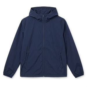 Custom Logo <b>Men</b> Waterproof Windbreaker Jacket <b>Rain</b> <b>Coat</b> Full Zip Thick Breathable Quick Dry 100% Nylon Outdoor Sports - Product Image 2