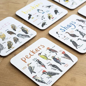 Dessous de verre personnalisés sur le thème des oiseaux: parfaits pour apporter le charme de la nature à votre maison, votre bureau ou votre décor d'événement - Product Image 4