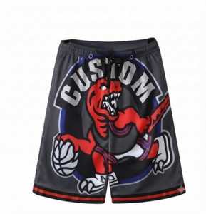 Shorts de basketball pour hommes en maille gris foncé, personnalisables, respirants, séchage rapide, 100 % polyester, taille élastique, poches latérales, OEM - Product Image 1