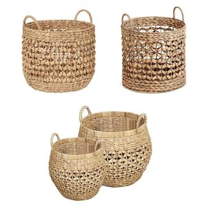 CRUX SERIES <b>Hamper</b> Baskets Seagrass Water Hyacinth Basket Pantry Organizer Layout For Laundry Room - Product Image 2