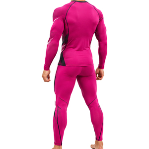 Conjunto Deportivo Personalizado para Hombre, Camiseta de Manga Larga y Leggings de Compresión, Transpirable, Elástico, para Gimnasio, Running y Deportes - Product Image 6