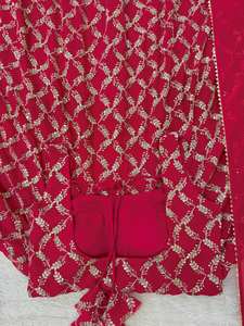 Изысканный индийский костюм-анаркали: этнический комплект с легкой вышивкой, комфортный для вечеринок и традиционных мероприятий - Product Image 3