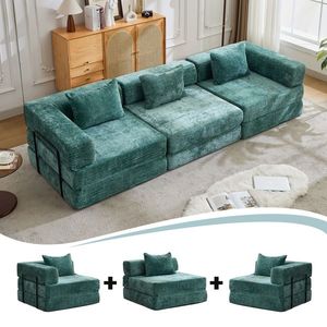 Chenil Convertible Floor <b>Sofa</b> <b>Bed</b> Compression Fixed Shape <b>Frame</b> Boneless Modular Sectional No Assembly Required for Living Room - Product Image 2