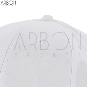 Casquette de baseball unie blanche à 6 panneaux, broderie personnalisée du logo, en sergé de coton premium, ajustable, pour le sport et l'extérieur - Product Image 4