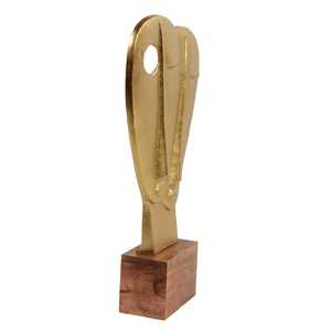 Jaffs Exports JE2074 Modern Abstract Aluminium Sculpture Handmade Eco-Friendly Durable Art Figure for Tabletop Home Office <b>Decor</b> - Product Image 2