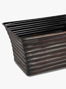 Maceta de Metal galvanizado más bonita para uso en interiores Maceta de cubo galvanizado de forma cuadrada Hotel hogar y jardín - Product Image 5