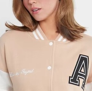 Women's Embroidered Letterman Leather Varsity Jacket Premium Wool Body OEM ODM Factory Sample Service Available - Product Image 4