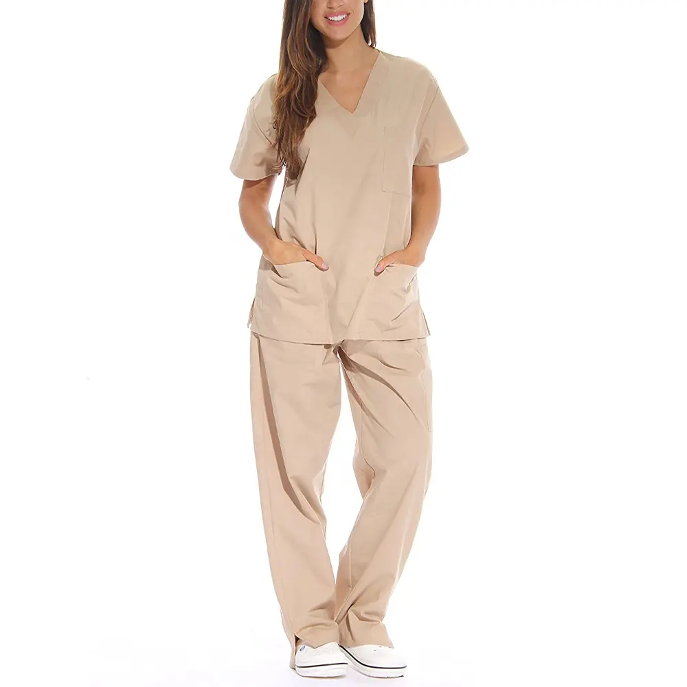 Nurse Hospital Uniforms Women Scrub Set