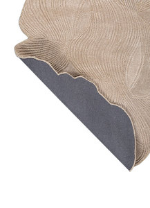 Tapis de luxe moderne tissé à la main, forme irrégulière, à poils longs et courts, avec une brillance douce, sur mesure pour salon, fabriqué en Inde - Product Image 2
