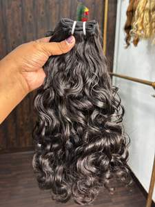 Extensions de cheveux humains vierges bouclés, ondulés et raides, naturels, légers, écologiques, en vrac - Product Image 4