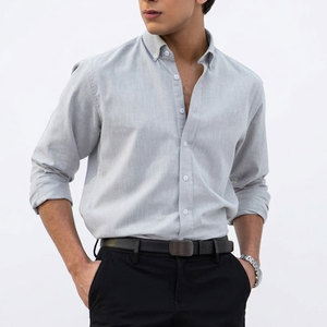Camisas de Algodón para Hombre de Diseño Moderno, Tela Ligera de Calidad, Corte Relajado, Ropa Casual de Moda - Product Image 1