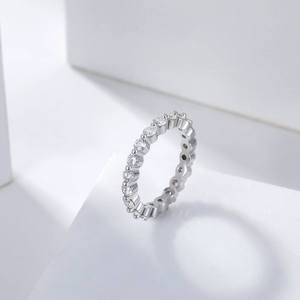 ZAWO HOUSE <b>925</b> Sterling <b>Silver</b> Unisex Vintage Pear Moissanite Engagement <b>Ring</b> Freshwater Pearl Gold Plating - Product Image 3