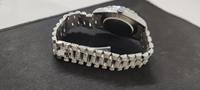 Montre de luxe personnalisée unisexe, édition limitée, style Hip Hop, avec mouvement automatique, en acier inoxydable, cadran en cristal, sertie de moissanite, élégante et vintage