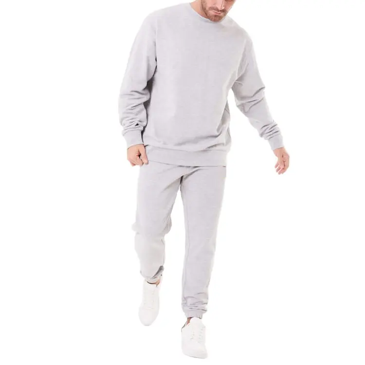 Sweat-shirt 2 pièces pour homme, survêtement de jogging sans marque, de haute qualité, bon marché, vente en gros, 2020