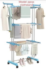 Séchoir à linge mural rétractable et pliable, support de vêtements peu encombrant pour salle de bain, chambre et balcon - Product Image 5