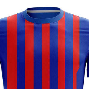 Camiseta Deportiva para Hombre con Rayas Verticales Azules y Rojas, Jersey de Entrenamiento Atlético - Product Image 4