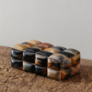 Handmade Buffalo Horn Jewelry <b>Box</b> Rectangular Standing <b>Storage</b> Case Glossy Decorative Organizer for Bedroom Living Room - Product Image 3