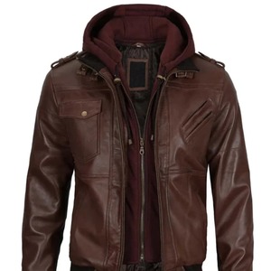 2026 New Unisex Spring Formal Motorcycle Windproof Bomber Jacket Canvas Genuine Leather Coated <b>Camouflage</b> Thin Loose Washed - Product Image 1