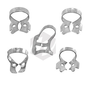 Juego de Pinzas de Goma para Restauraciones Dentales, 10 Pinzas de Acero Inoxidable Manuales con Certificación MOL para Molares Superiores e Inferiores, para Endodoncia - Product Image 5