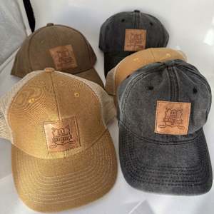 Custom Vintage Embossed PU Leather Logo <b>Patch</b> Baseball Cap Dad Hat Mesh Trucker Hat Sports Cap - Product Image 2