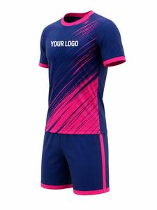 Ensemble de maillots de football sublimés pour hommes, manches courtes, polyester respirant, uniforme de football, col rond, coupe athlétique - Product Image 6