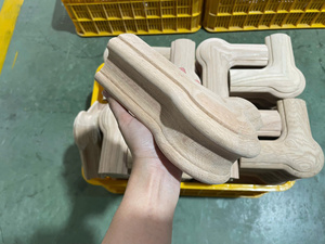 อุปกรณ์ราวจับไม้ป็อปลาร์แบบหมุนได้ 90 องศา สำหรับใช้ในอพาร์ทเมนต์ ตกแต่งภายในบ้าน ราวบันไดไม้เนื้อแข็ง - Product Image 2