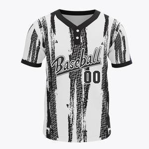 เสื้อเบสบอลพิมพ์ลายซิลค์สกรีนแบบกำหนดเอง ผ้าโพลีเอสเตอร์ 100% ระบายอากาศได้ดี ป้องกันแบคทีเรีย มีไซส์พลัสสำหรับเสื้อกีฬา - Product Image 4