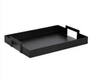 Bandeja de Servir de Hierro con Recubrimiento de Polvo Negro de la Mejor Calidad, Plato Decorativo de Diseño Moderno para Mesa, Almacenamiento de Alimentos, Decoración del Hogar - Product Image 1