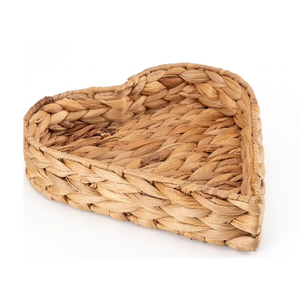 Plateau décoratif en jonc de mer pour rangement, idéal pour les cheminées et accessoires esthétiques de salon - Product Image 2