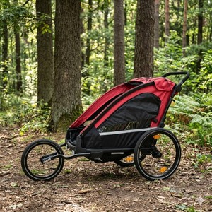 Remorque pour enfants en alliage d'aluminium série KS-200 pour l'exploration urbaine, suspension indépendante, attelage à dégagement rapide pour les aventures en ville - Product Image 5