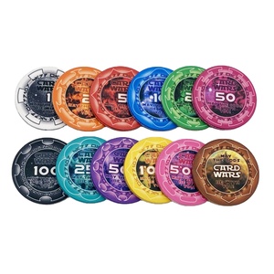 Jetons de Poker en céramique professionnels entièrement personnalisables, 10g et 40MM, avec couleur et logo personnalisés - Product Image 1