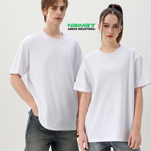 เสื้อยืดโอเวอร์ไซส์ผู้ชาย ผ้าฝ้ายคุณภาพสูง พิมพ์ลายกราฟิกตามสั่ง ลายเรียบ สวมใส่สบาย สไตล์สตรีทแวร์ น้ำหนัก 300 กรัม ไหล่สบาย - Product Image 1