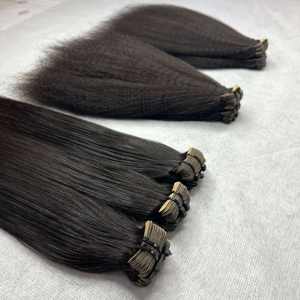 CDYHAIRVN 40 pièces Extensions de cheveux naturels à bandes invisibles, styles : Lisse naturel, Lisse crépu, Ondulé naturel, Ondulé Jerry Curl - Product Image 3