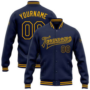 Chaqueta Universitaria Personalizada para Hombre, Estilo Béisbol, de Alta Calidad, con Cuello Acanalado, Botones a Presión, Estilo Letterman, Otoño, Venta al Por Mayor - Product Image 1